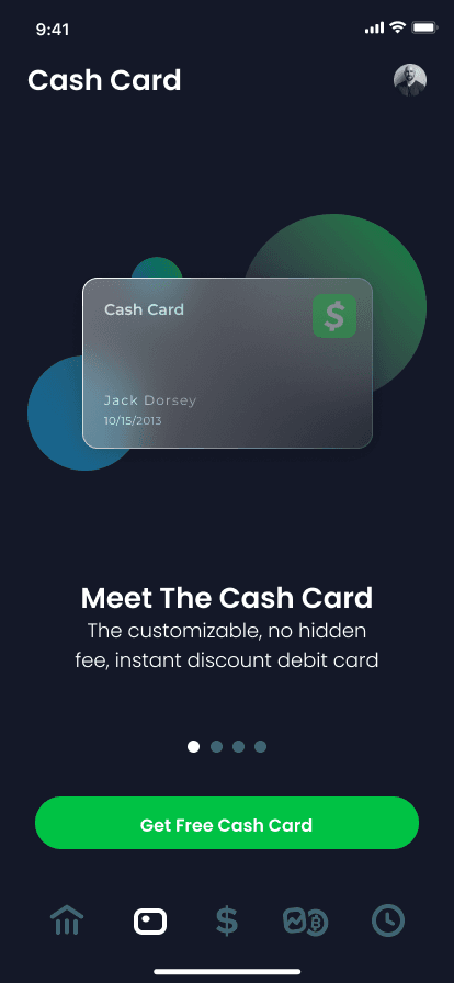 Noah's redesigned Cash App card